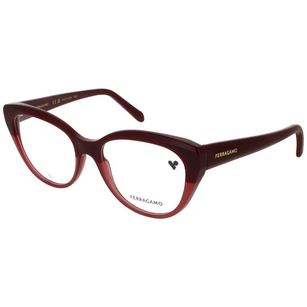 NWT Salvatore Ferragamo SF2970 Burgundy 53mm Eyeglasses